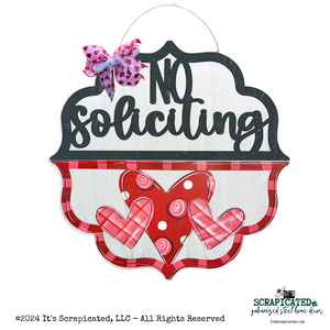 Valentine's Day Changeable Door Hanger Door Candy™ 3 Hearts