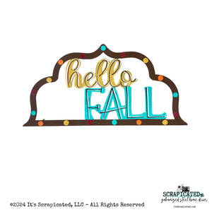 Fall Changeable Door Hanger Door Candy™ Hello Fall