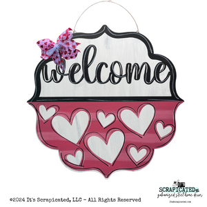 Valentine's Day Changeable Door Hanger Door Candy™ Hearts