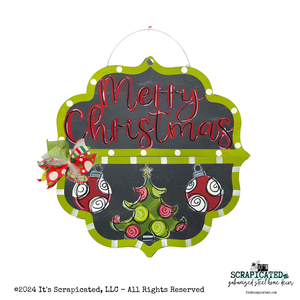 Changeable Door Hanger Merry Christmas