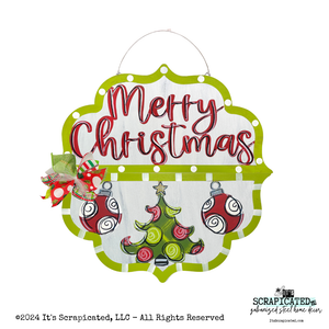 Changeable Door Hanger Merry Christmas