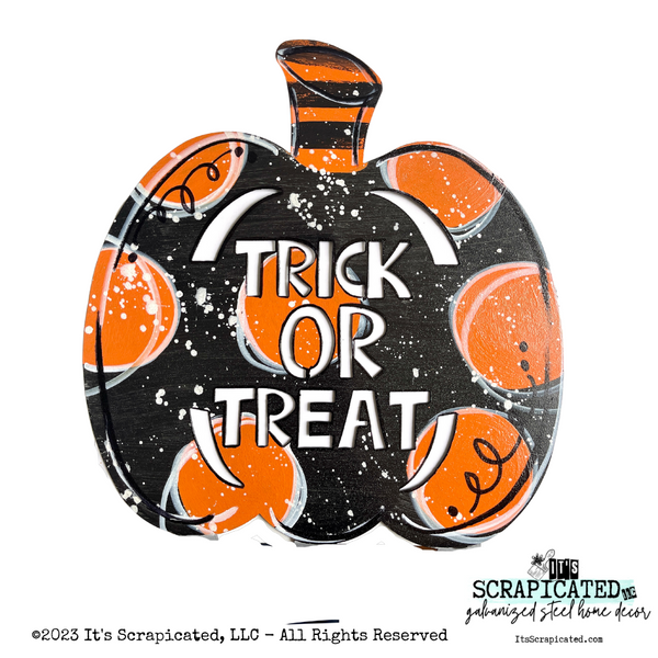 Free Standing Pumpkin Trick Or Treat Home Decor and Porch