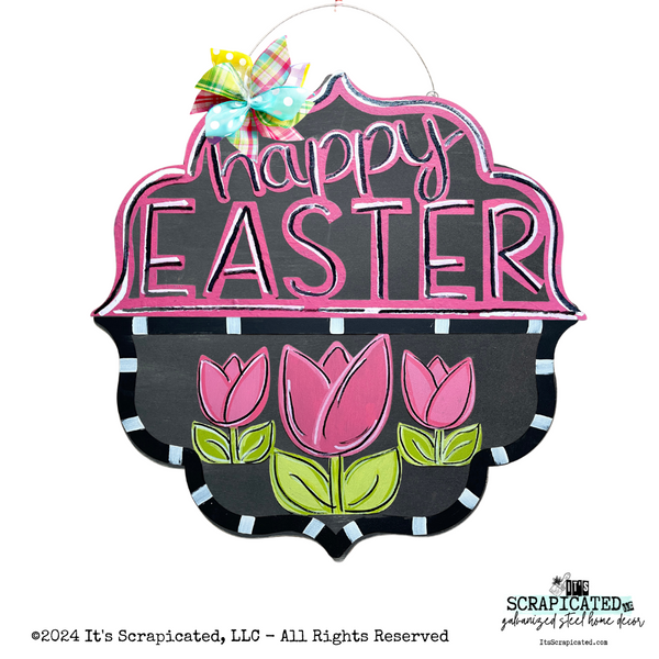 Spring Changeable Door Hanger Door Candy™ 3 Tulips