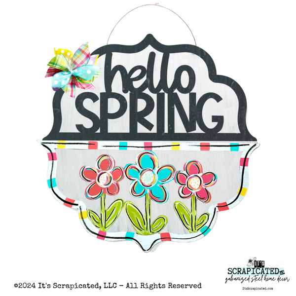 Spring Changeable Door Hanger Door Candy™ 3 Flowers