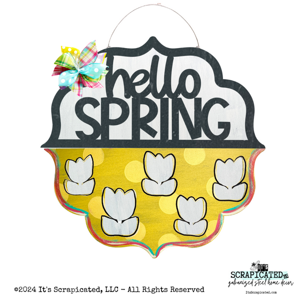 Spring Changeable Door Hanger Door Candy™ Hello Spring