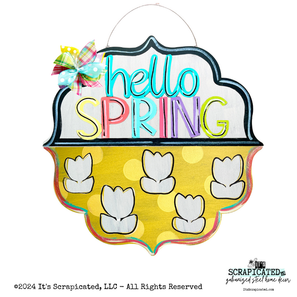 Spring Changeable Door Hanger Door Candy™ Hello Spring