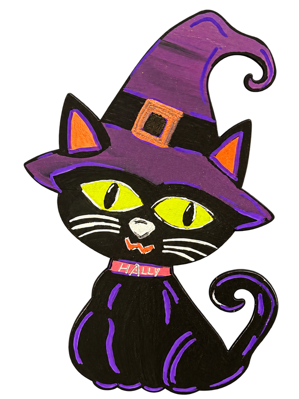 Whimsical Cat in a Hat
