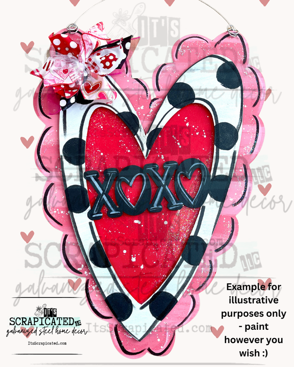 January 17, 2026 - 9a to Noon - Layered XOXO Heart (EXCLUSIVE SHAPE)