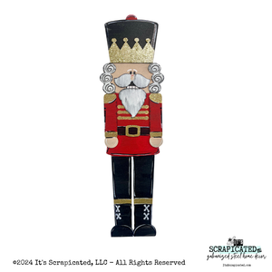 Christmas Door Hanger Layered Nutcracker Red