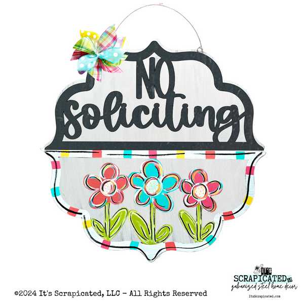 Spring Changeable Door Hanger Door Candy™ 3 Flowers