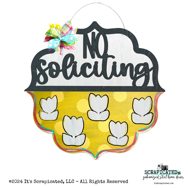 Changeable Door Hanger Door Candy™ Cutout Tulips