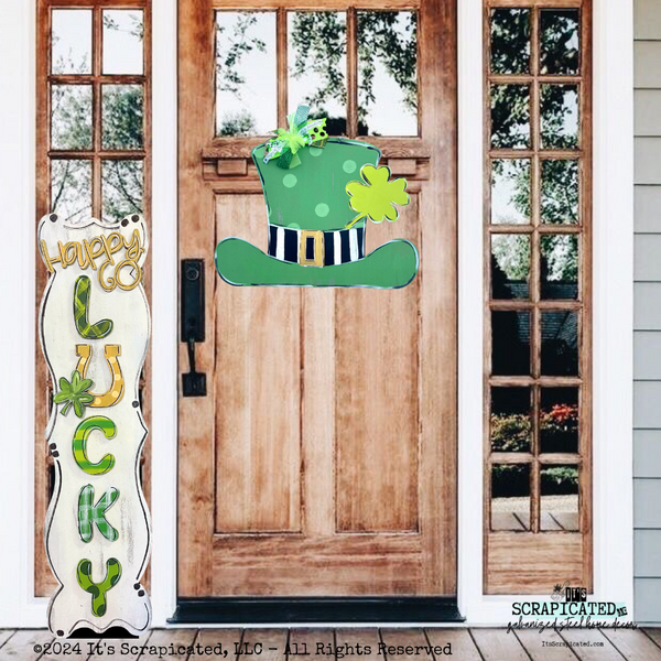 St. Patrick' Day Porch Sign Happy Go Lucky