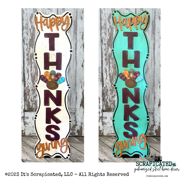 Porch Candy® Happy Thanksgiving Changeable Porch Sign Happy Thanksgiving