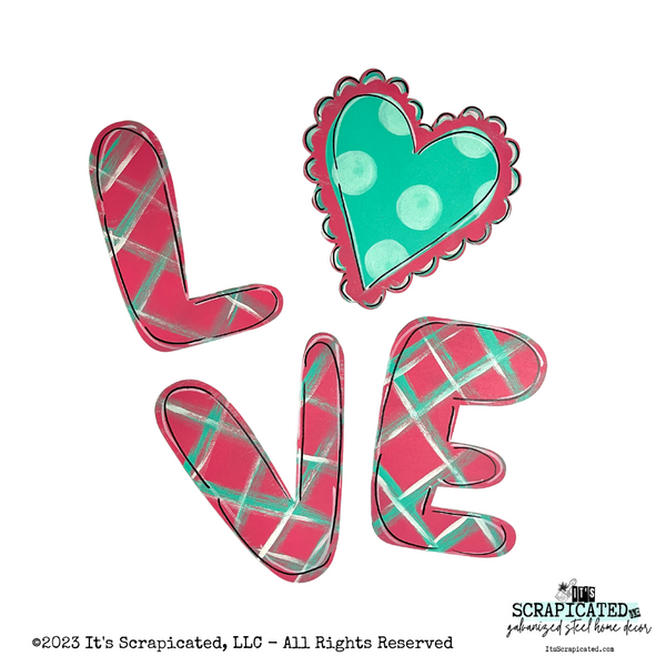 Porch Candy® Valentine's Day Changeable Porch Sign Love Scallop Heart