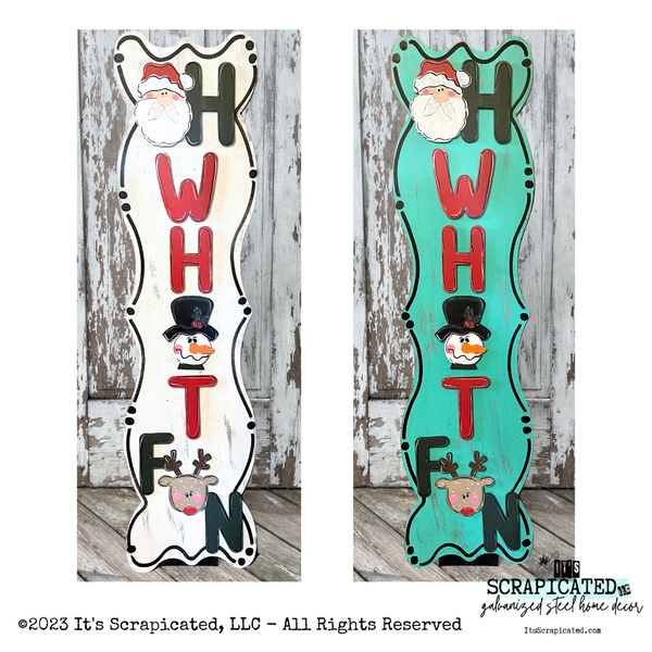 Porch Candy® Christmas Changeable Porch Sign Oh What Fun