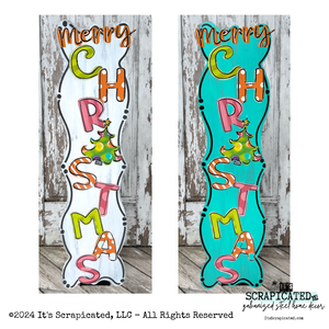 Porch Candy® Christmas Changeable Porch Sign Merry Christmas Jewel Tone