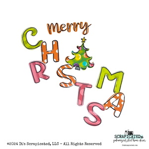 Porch Candy® Christmas Changeable Porch Sign Merry Christmas Jewel Tone