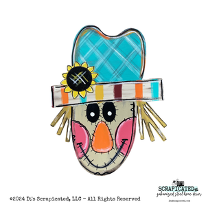 Fall Door Hanger Scarecrow with Brim