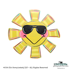 Summer Door Hanger Sun with Square Rays