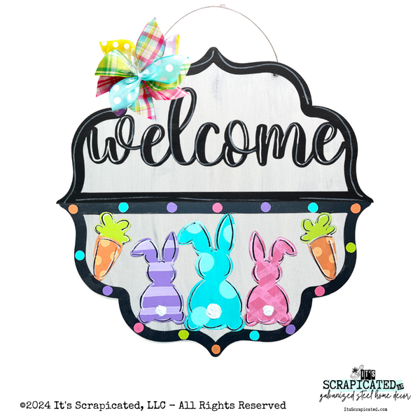 Changeable door hanger Door Candy™ Top Welcome