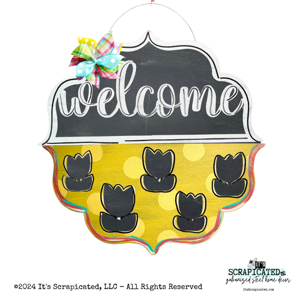 Changeable Door Hanger Door Candy™ Cutout Tulips