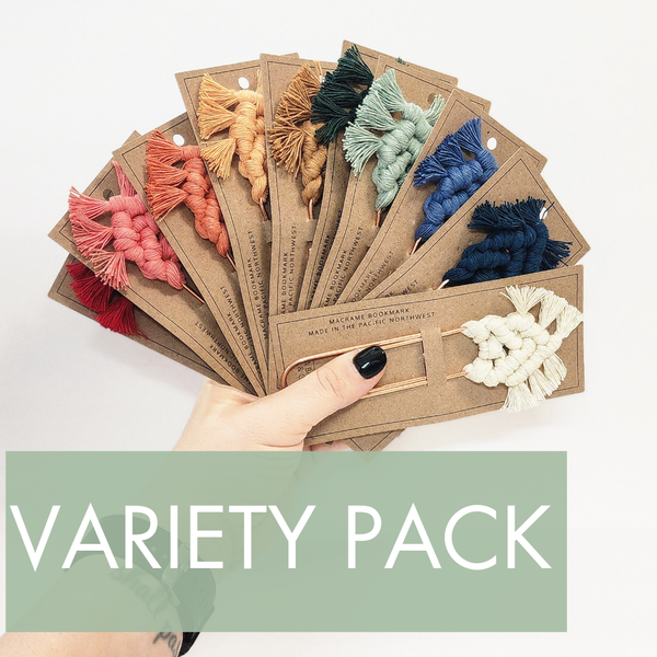 Macrame Bookmark / Notebook Jumbo Clip - Variety Pack