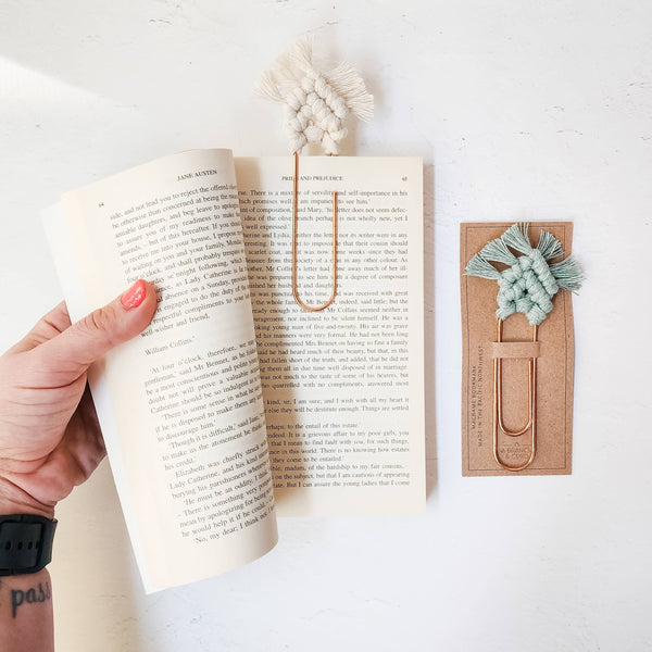 Macrame Bookmark / Notebook Jumbo Clip - Variety Pack