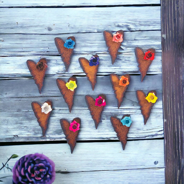 Heart magnets 3D flower