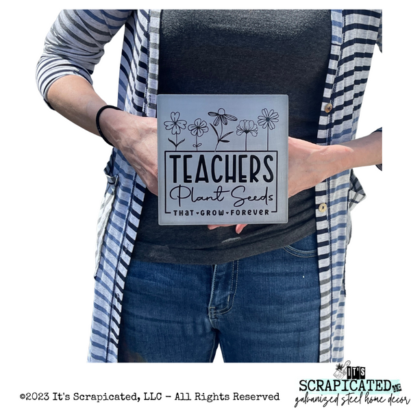 6 Inch Teacher Appreciation Sign – It's Scrapicated, LLC