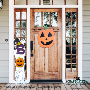 Porch Candy® Halloween Changeable Porch Sign BOO Ghost Jack-O-Lantern