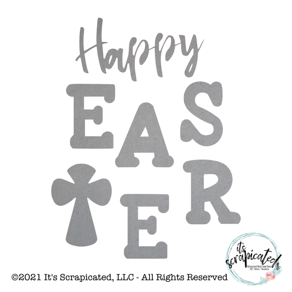 Porch Candy® - HAPPY EASTER - Bare Metal Design Set It's Scrapicated, LLC 
