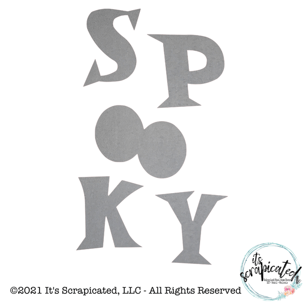 Porch Candy® - SPOOKY - Bare Metal Design Set It's Scrapicated, LLC 