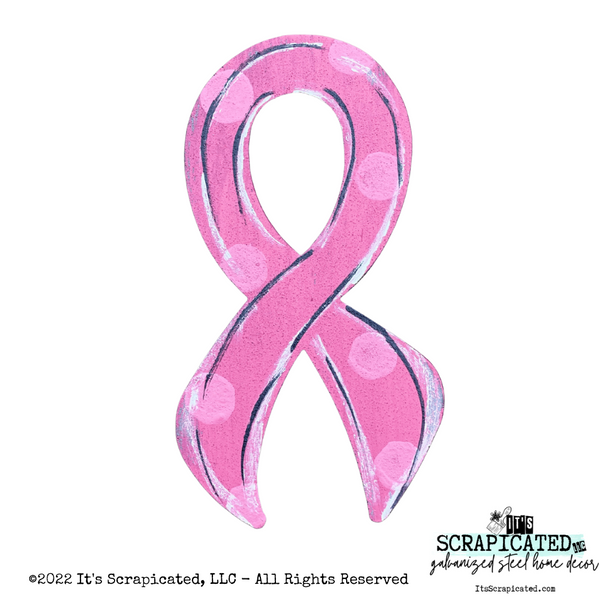 Door Hanger Breast Cancer Awareness Ribbon