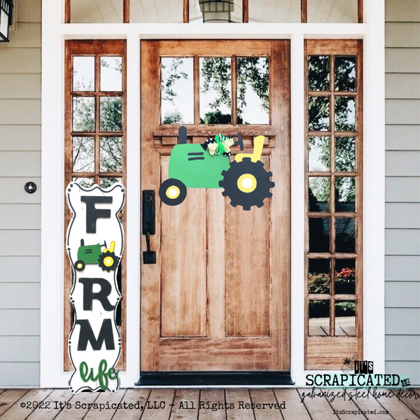 Porch Candy® Changeable Porch Sign Farm Life Tractor