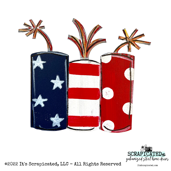 Patriotic Door Hanger Fireworks