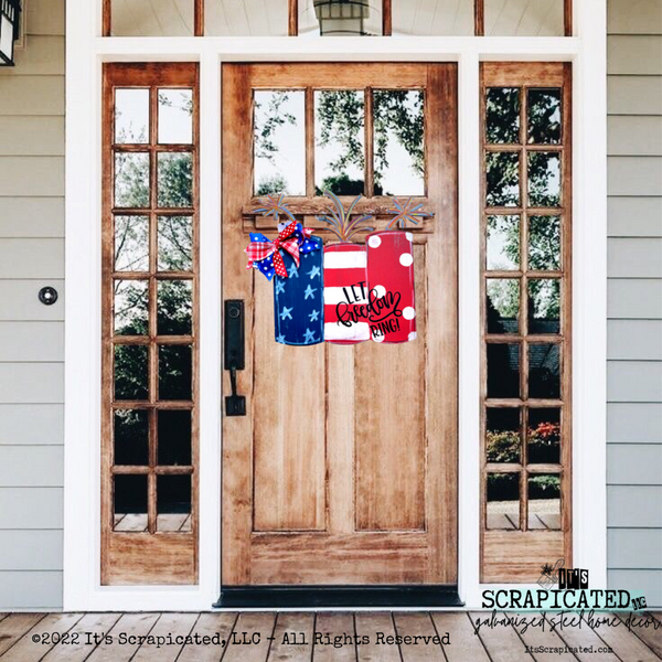 Patriotic Door Hanger Fireworks