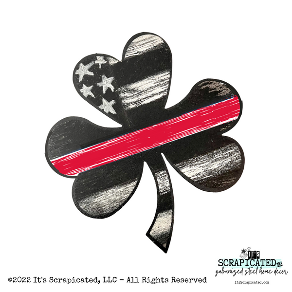 First Responder Door Hanger Shamrock - First Responder Flag 