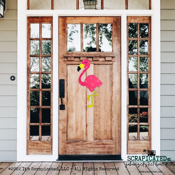 Summer Door Hanger Flamingo