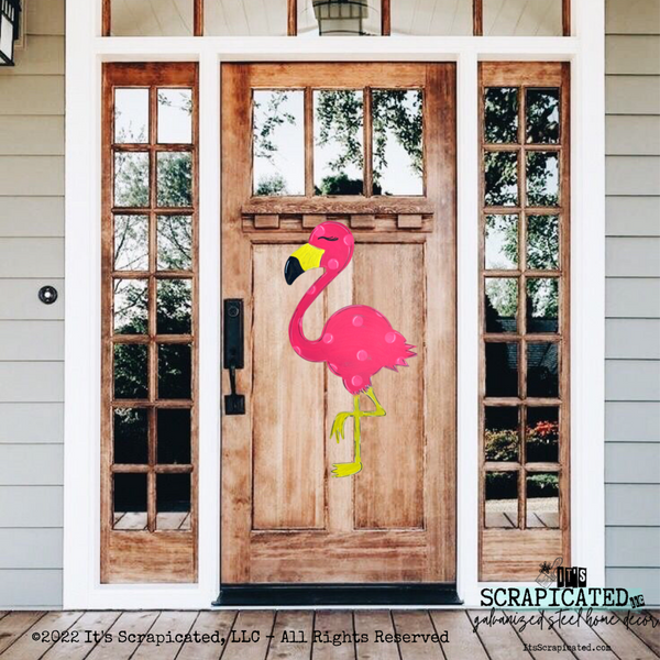 Summer Door Hanger Flamingo