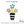 Load image into Gallery viewer, Spring Door Hanger Flower Pot with 3 flowers
