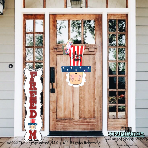 Porch Candy® Patriotic Changeable Porch Sign Freedom Uncle Sam