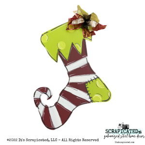 Christmas Door Hanger Jingle Stocking