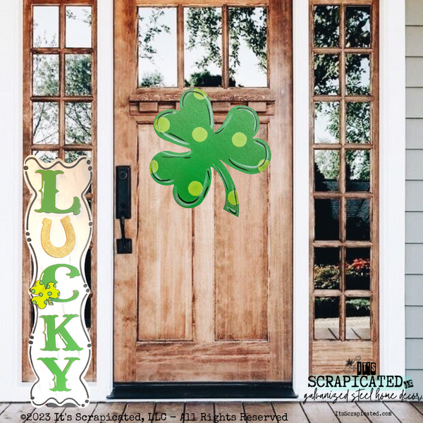 Porch Candy® St Patrick's Day Changeable Porch Sign Lucky Shamrock