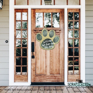Door Hanger Paw Print