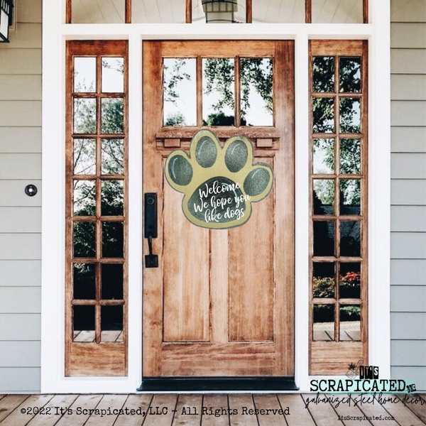 Door Hanger Paw Print