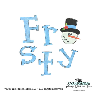 Porch Candy® Christmas Winter Changeable Porch Sign Frosty