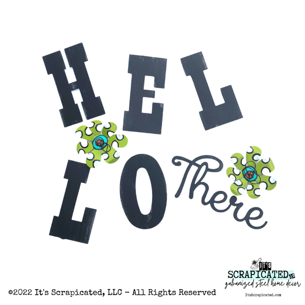 Porch Candy® Changeable Porch Sign Hello There Flower