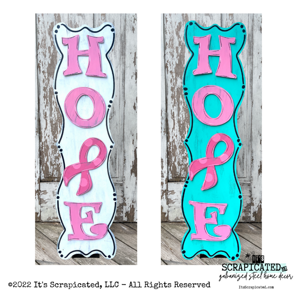 Porch Candy® Breast Cancer Awareness Changeable Porch Sign Hope Pink Ribbon