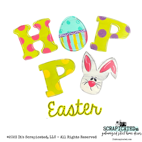 Porch Candy® Easter Changeable Porch Sign Hoppy Easter Bunny