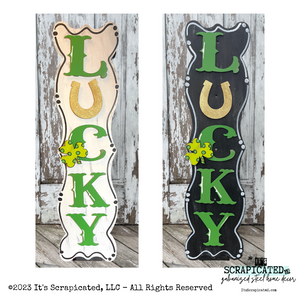 Porch Candy® St Patrick's Day Changeable Porch Sign Lucky Shamrock